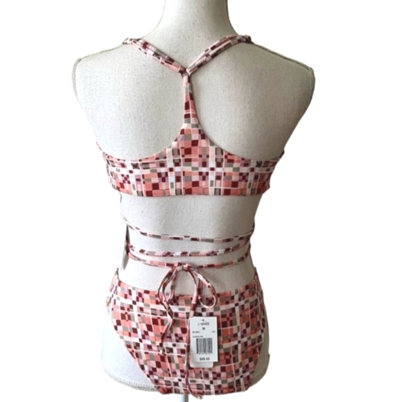 L*space Kristen Joy Bikini Swimsuit Block Party NWT Medium - Picture 7 of 8